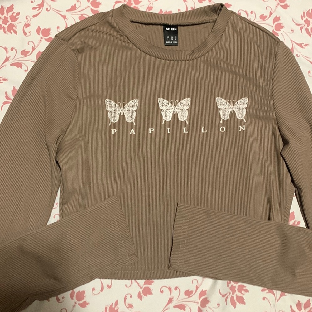 Shein Women’s Crop Top Long Sleeve